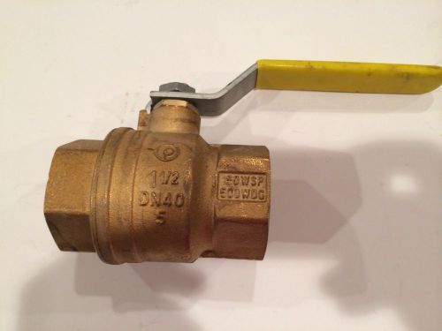 Jomar Super Ball Gas Shut Off Valve T-100N-E 1 1/2&#034; New DN40