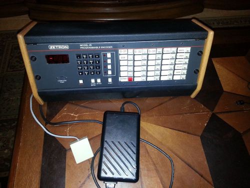 Zetron  Model 25  Desktop Programmable Encoder + Power Supply See Video + MANUAL