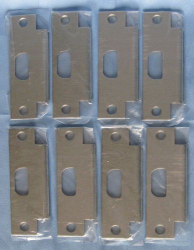 (8) Schlage 10-025 ANSI 1 1/4&#034; x 4 7/8&#034; Latch Strike Plates *BRAND NEW*