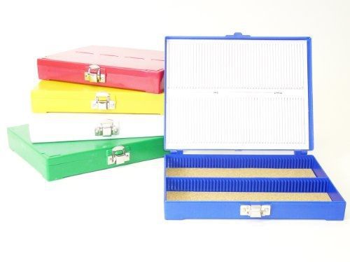 100 Capacity Slide Storage Box, Blue