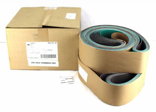 3M 577F Abrasive Belt 4&#034; x 118&#034; Grade 80 Film-Lok USA Case of 25 51111 69572 1Ab