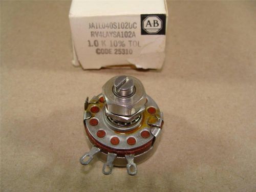 NEW ALLEN BRADLEY JA1L040S102UC TYPE J 1.0K OHM POTENTIOMETER POT TRIMMER 10%TOL