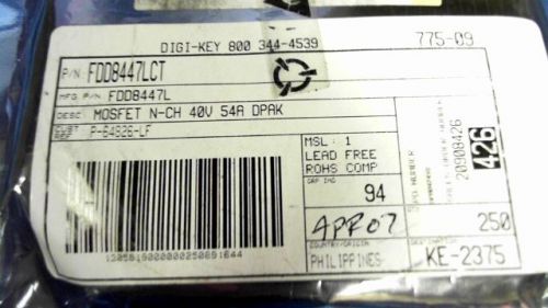 130-pcs n-channel 40v 15.2a fairchild fdd8447l 8447 for sale