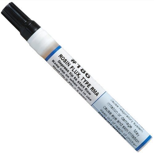 Kester 186 Soldering Flux Pen Rosin, Low-Solids, Lead Free, 10ml, Model: