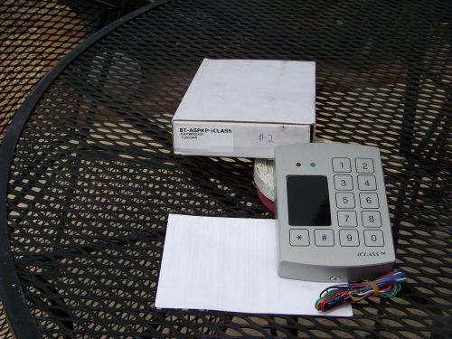 HID OUTDOOR KEYPAD CARD READER W/i-CLASS BT-ASPKP-iCLASS$$