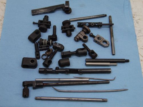 Lot of dial indicator clamps holders rods etc for sale