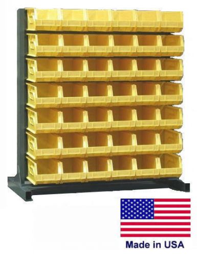 Pick bin rack - 42 bins / compartments - 12 gauge steel - 60 h x 28 d x 55 w for sale