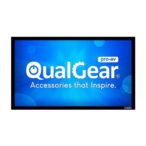 Qualgear 100 Inch Fixed Projector Screen(White)