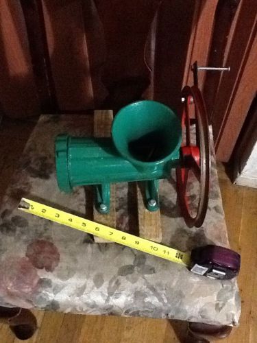 Meat Grinder Manual Hand Crank Machine Sausage Ground Beef  ASIs Un-tested ASIs