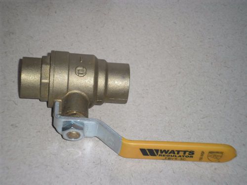 WATTS REGULATOR FBVS-3C 1&#034; BRASS BALL VALVE  600 WOG ~ NEW