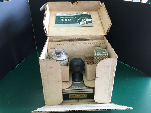 Vintage large stencil duplicator hand stamper multistamp company # 3 for sale