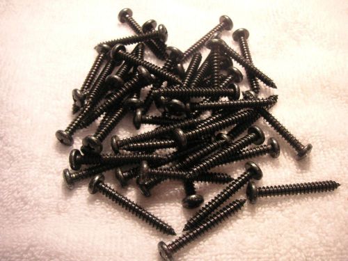 Sheet Metal Screws, #10, 1 1/2&#034; long, Black, 100 pcs