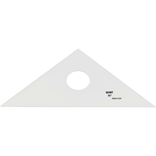 &#034;Professional Plain Edge Clear Triangle-45/90-16&#034;&#034;&#034;