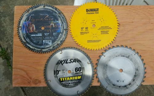 10&#034; trim saw blades