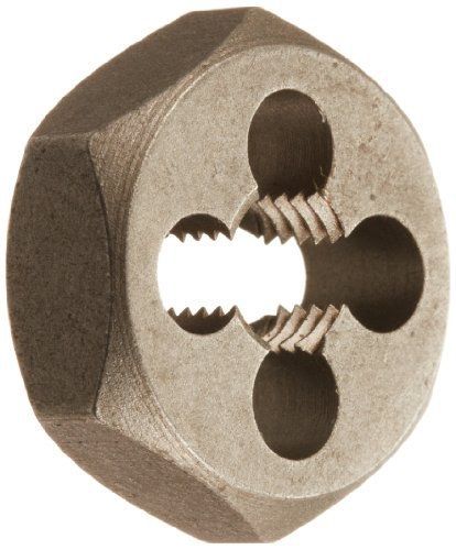 Drill America DWT Series Qualtech Carbon Steel Hex Threading Die, M10 x 1.25