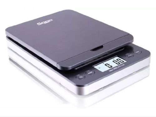 Saga 66 lb gray digital postal shipping scale by saga x 0.1 oz weight usps w/ac for sale
