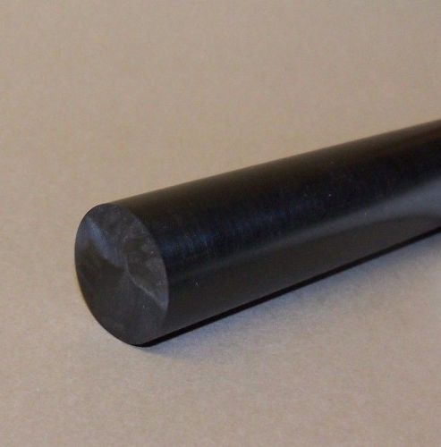 1/2&#034; (.500) Diameter Black Delrin Acetal Co-Polymer Round Rod (10 feet in total)