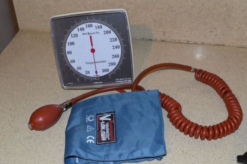 WA BAUM CO SPHYGOMANOMETER BLOOD PRESSURE MACHINE WITH ADULT SIZE CUFF (B)