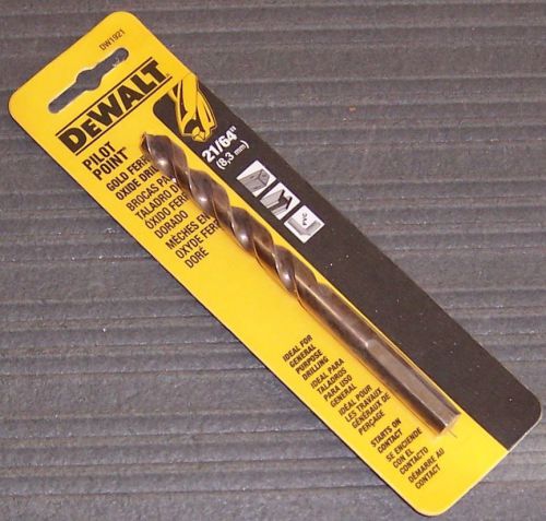 DeWalt DW1921 21/64&#034; Gold Ferrous Pilot Point Drill Bit