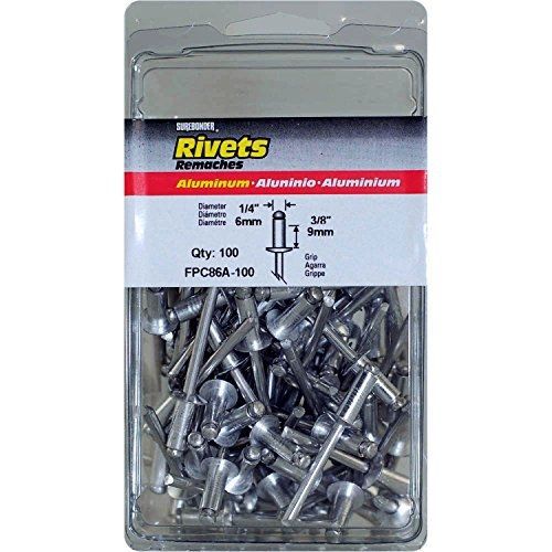 Surebonder FPC86A-100 1/4-inch Aluminum Medium Rivets (100 per box)