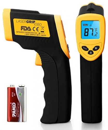 Etekcity Lasergrip 1080 Non-contact Digital Laser IR Infrared Thermometer Gun,