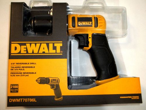 DEWALT 3/8 in. Keyless Chuck Reversible Air Drill DWMT70786L New