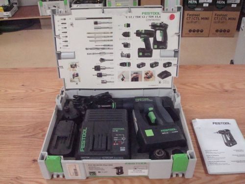 Festool PC1224S C12 Cordless Drill 2.4 Ah Set