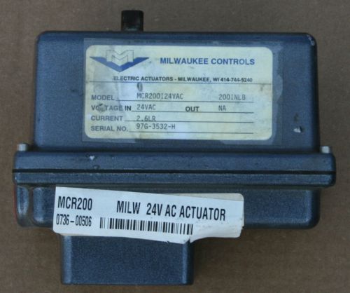 Milwaukee MCR200I 24VAC Electric Actuator