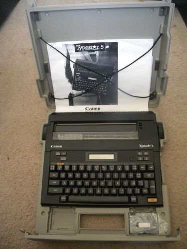 Canon Typestar 5 Typewriter Missing Power Cord