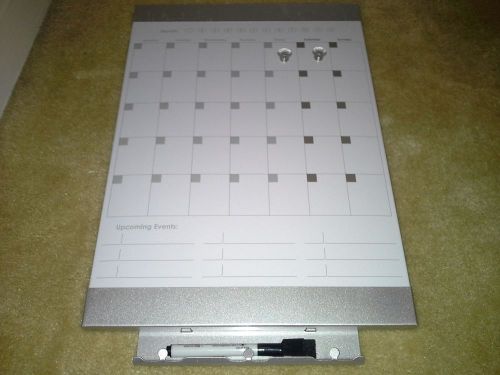 Quartet magnetic Dry Erase event board  11&#034; x 16 &#034;  12 Months Calendar