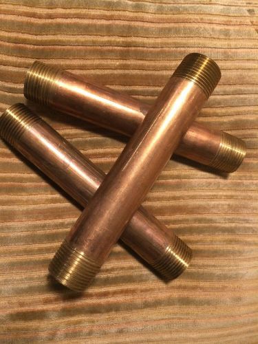 Brass Pipe Nipples 3/4&#034; X 6&#034; Sch 40 Male Thread