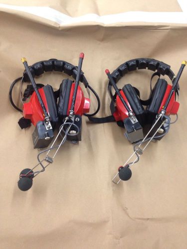 Lot of 2 Wireless Earmark Headphone Headset F6G4JR HTRD-3 Radio Gear Tools S