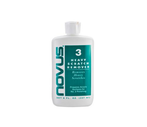 Novus Plastic Polish #3 Heavy Scratch Remover  - 8oz Bottle