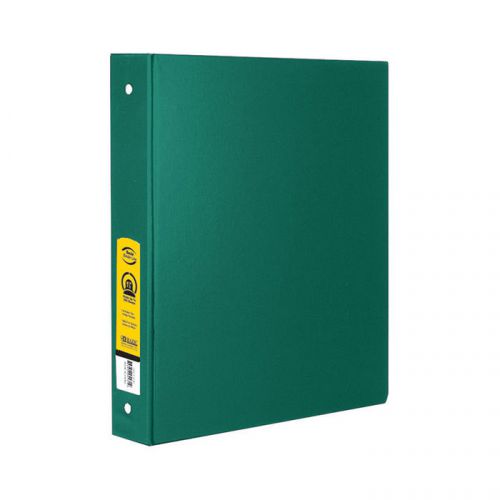 BAZIC 1.5&#034; Green 3-Ring Binder w/ 2-Pockets  of-12