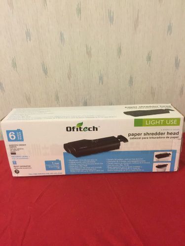 Ofitech Light Use Paper Shredder Head 6 Sheet OS603H TESTED