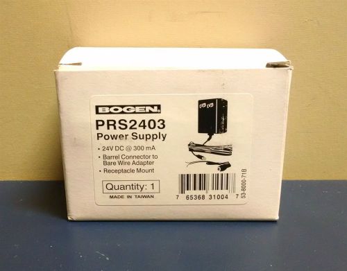 Bogen Communications 24 V 300mA Power Supply PRS2403 NEW