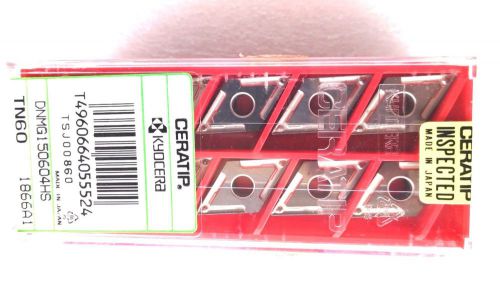 LOT OF 10 KYOCERA CERATIP DNMG150604HS DNMG441HS TN60 CERMET  INSERTS