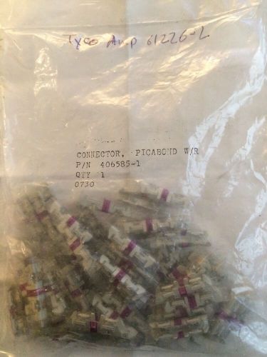 Picabond TYCO AMP 61226-2 Purple Connectors  P/N 406585-1 Lot Of 500+