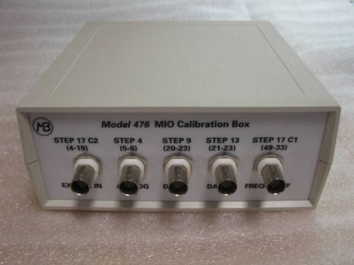 MB DYNAMICS MIO CALIBRATION BOX MODEL 476