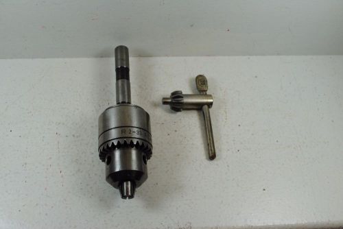 USED ROHM DRILL CHUCK R2-33 CAP: 1/32 - 3/8 33 KEY S9