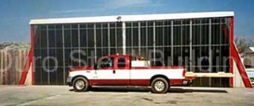 DuroSTEEL 49&#039; Wide x 14&#039; Tall Metal Airplane Industrial Horton Stack Door DiRECT