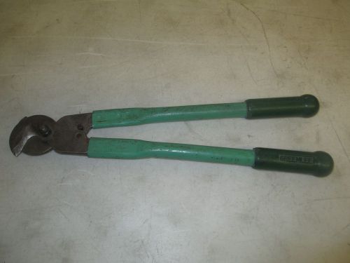 GREENLEE 718 18&#034; CABLE WIRE CUTTERS EXCELLENT CONDITION