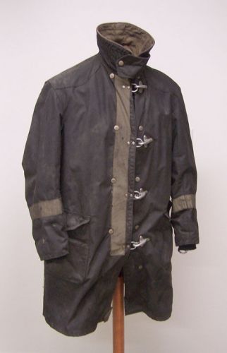 Vintage Fire Department Lieutenants Turnout Bunker Coat w/Liner ~ Globe Sz 44