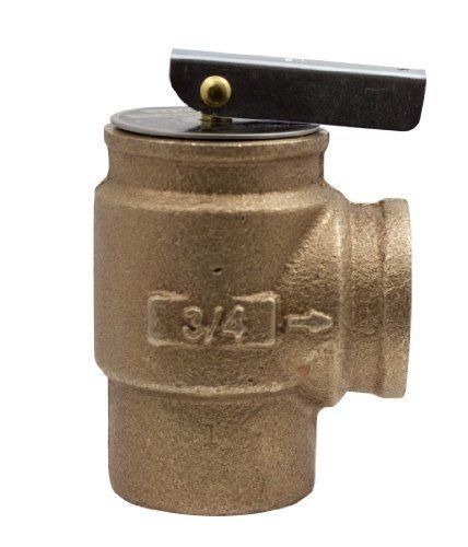 Apollo Valve 10-400 Series Bronze Safety Relief Valve, ASME Hot Water, 50 psi Se