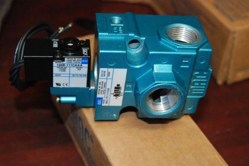 MAC, 56C-77-111CA, 120V, 3/8&#034; Valve, w/ 130B-111CAAA, NEW