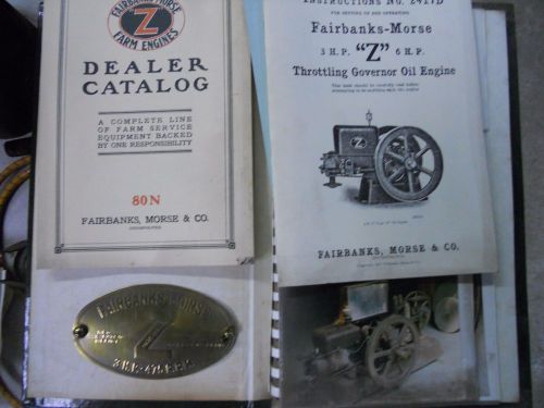 FAIRBANKS-MORSE, 3HP &#034;Z&#034; 6HP, THROTTLING GOVERNOR OIL ENGINE, PARTS