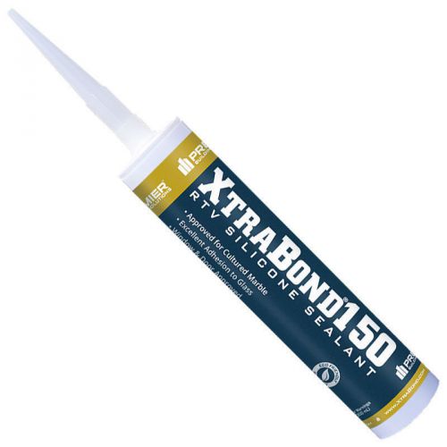 10.1oz CLEAR Industrial XtraBond150 RTV 100% Silicone Sealant - 12 LOT