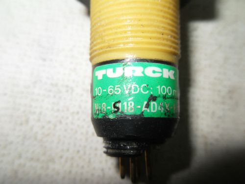 (C2) 1 USED TURCK NI8-S18-AD4X-H1141 PROXIMITY/ VALVE POSITION SENSOR