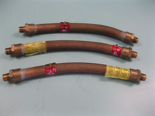 Lot (3) 1/2&#034; cooper crouse-hinds eclk112 flexible brass hose coupling b7 (2053) for sale