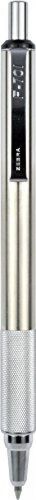 Zebra F-701 Stainless Steel Ballpoint Retractable Pen, Black Ink, Fine Point, 1